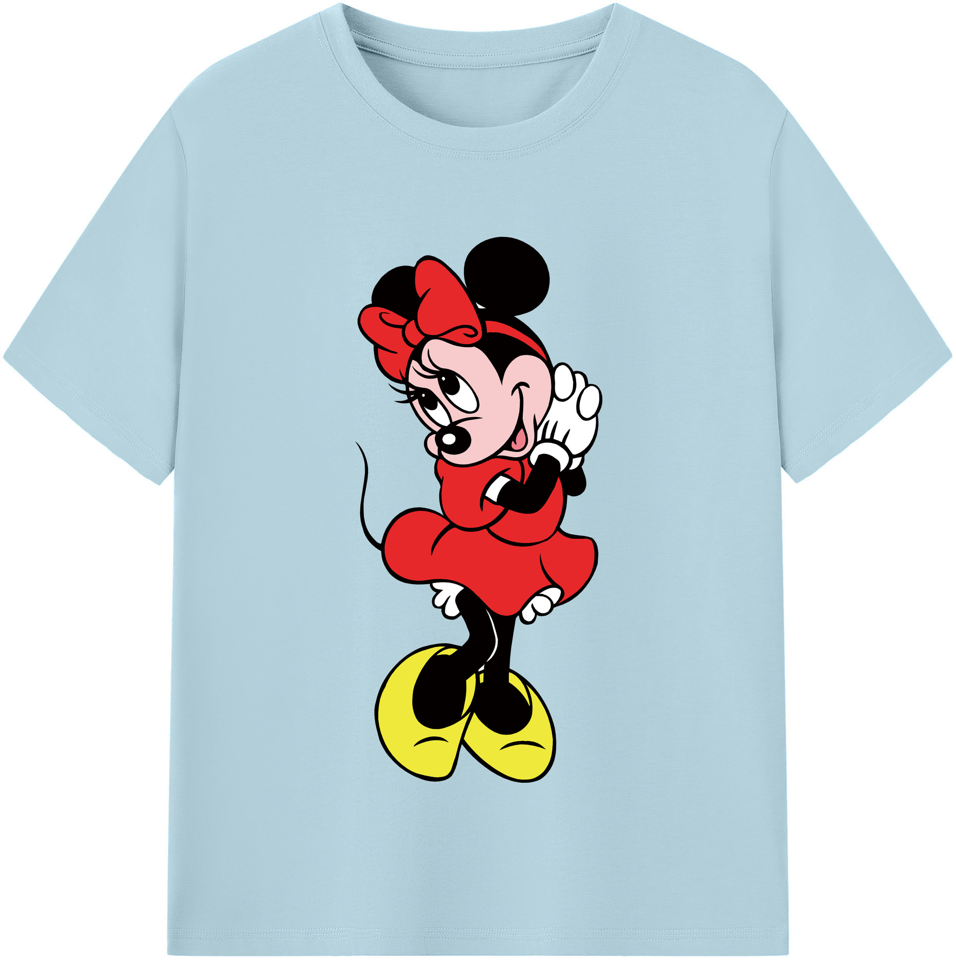 （画像用） ミッキーマウス Mickey Mouse 綿100％半袖Tシャツ（フロントプリント）